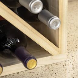 STILVORA Wine Rack for 24 Bottles with Space-Saving Design in Natural - thumbnail 9