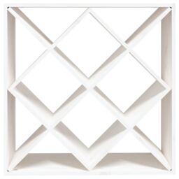 Berkfield Home Wine Cabinet White 62x25x62 cm Solid Wood Pine - Size: 62 x 25 x 62 cm - thumbnail 5