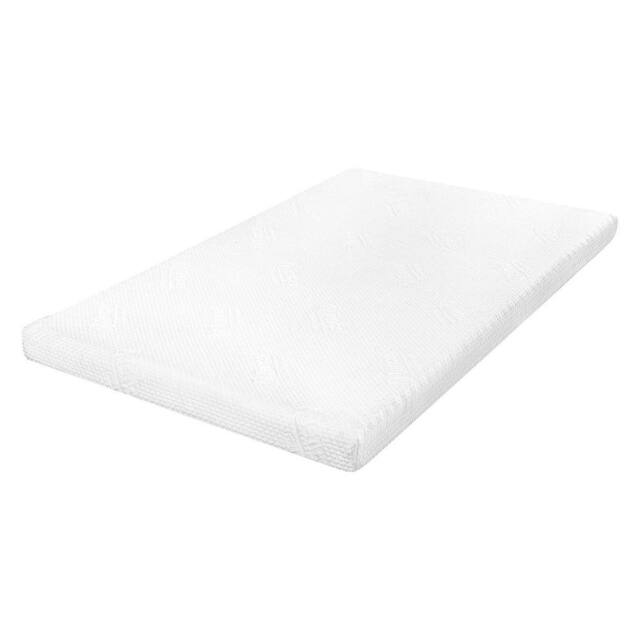VOGREX Bamboo Gel Memory Foam Double Mattress Topper in White - image 1