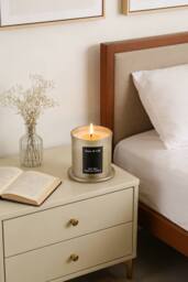ExtraStar Elegant Cloche Glass Soy Wax Candle in Gold - thumbnail 2
