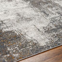Livabliss San Francisco-Abstract Blue Grey Yellow Brown Modern Marble Living Rug in Charcoal - Size: 200 cm x 275 cm - thumbnail 3