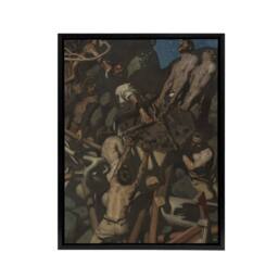 "Artery8 Akseli Kallela Theft of the Sampo Painting Detail Framed Canvas Art in Brown - Size: W18"" x H24""" - thumbnail 1