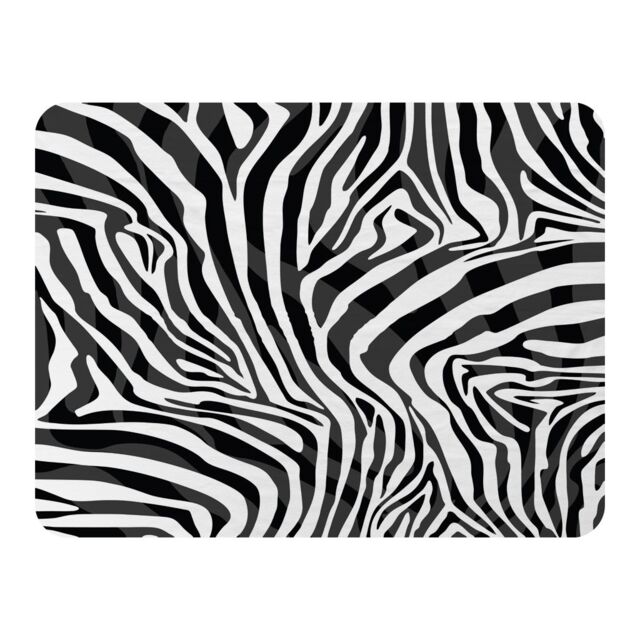 Benjamin Tate Design Zebra Animal Print Blanket in Natural - Size: 120 cm x 150 cm - image 1