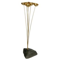 Woodstock Chimes Encore Brass Garden Bells Musical Sculpture in Gold