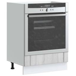 Berkfield Home Oven Cabinet Lucca Grey Sonoma Engineered Wood - thumbnail 1