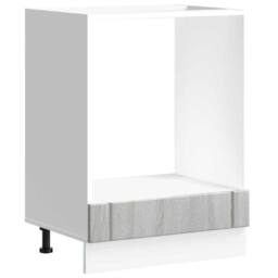 Berkfield Home Oven Cabinet Lucca Grey Sonoma Engineered Wood - thumbnail 2