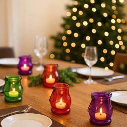 volila 12 Pack Tealight Holders for Spring/Summer, Table Decorations, Home Décor - thumbnail 4