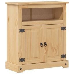 Berkfield Home 2 Piece Bathroom Furniture Set Corona Solid Wood Pine in Brown - thumbnail 6