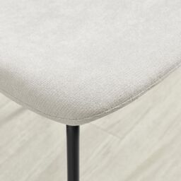 FurnitureboxUK 2 x Asti Cream Linen Effect Dining Chairs - thumbnail 7