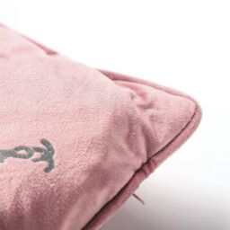 Voltico Foil Printed Bee Filled Cushion 43 × 43 cm - Chocolate / Pink - Size: 43 cm x 43 cm - thumbnail 2