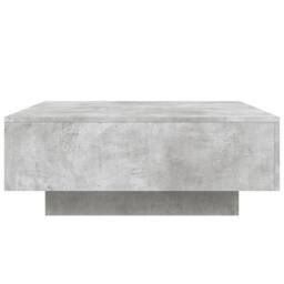 Berkfield Home Coffee Table with LED Lights Concrete Grey 80x80x31 cm - Size: 80 x 80 x 31 cm - thumbnail 7