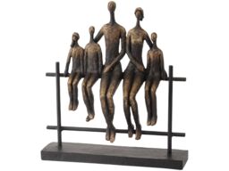 Libra Interiors Duxford Bench Family Of Five Sculpture in Bronze