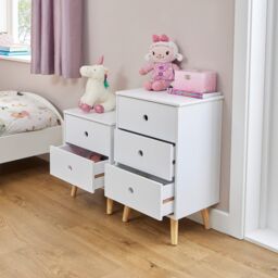 Liberty House Toys Bedroom Playroom Storage Cabinet in White - Size: Large - thumbnail 2