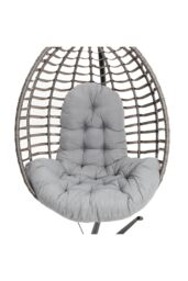 Living and Home 95*75*55cm Swing Chair Pad Garden Seat Cushion in Grey - thumbnail 2