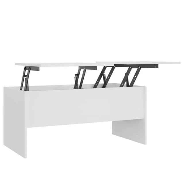 Berkfield Home Coffee Table White 102x50.5x46.5 cm Engineered Wood - image 1