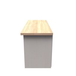 Ready Assembled 2 U Norton 1 Drawer TV & Media Unit (Ready Assembled) in Taupe - Size: Large - thumbnail 2
