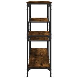 Berkfield Home Decorative Console Table Smoked Oak 103x32x95 cm Engineered Wood in Brown - Size: 103 x 32 x 95 cm - thumbnail 5