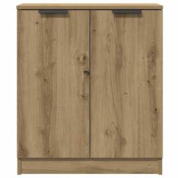 Berkfield Home Sideboards 3 pcs Artisan Oak 60x30x70 cm Engineered Wood in Brown - Size: 60 x 30 x 70 cm - thumbnail 6