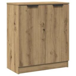 Berkfield Home Sideboards 3 pcs Artisan Oak 60x30x70 cm Engineered Wood in Brown - Size: 60 x 30 x 70 cm - thumbnail 4