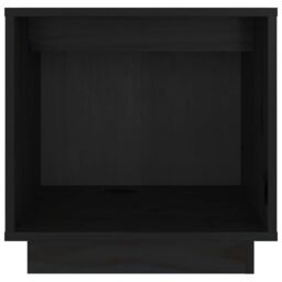 Berkfield Home Bedside Cabinets 2 pcs Black 40x30x40 cm Solid Wood Pine - Size: 40 x 30 x 40 cm - thumbnail 5