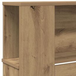 Berkfield Home Headboard Cabinet Artisan Oak 220x18, 5x104, 5 cm in Brown - thumbnail 8