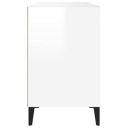 Berkfield Home Shoe Cabinet High Gloss White 102x36x60 cm Engineered Wood - Size: 102 x 36 x 60 cm - thumbnail 6