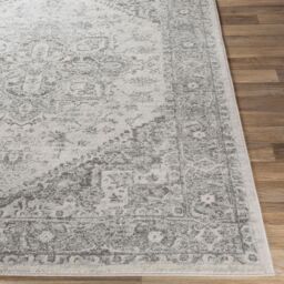 Livabliss Chester-Vintage Grey White Traditional Boho Living Dining Bedroom Rug - Size: 80 cm x 150 cm - thumbnail 5