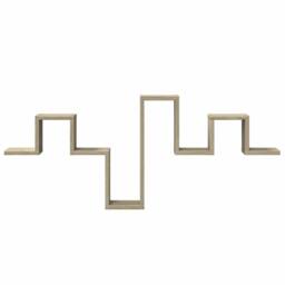 Berkfield Home Wall Shelf Sonoma Oak 104.5x10x43 cm Engineered Wood in Light Brown - thumbnail 5