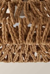 ValueLights Hamilton Natural Rope Ceiling Pendant Light Lamp Shade in Brown - thumbnail 5