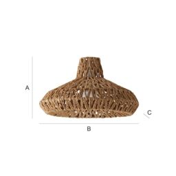 ValueLights Hamilton Natural Rope Ceiling Pendant Light Lamp Shade in Brown - thumbnail 7