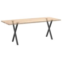 Berkfield Home Dining Table Legs X-Shaped 2 pcs Anthracite 60x(72-73) cm Steel in Dark Grey - thumbnail 8