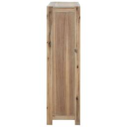 Berkfield Home 4-Tier Bookcase 80x30x110 cm Solid Wood Acacia in Brown - Size: 80 x 30 x 110 cm - thumbnail 4