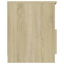 Berkfield Home Bed Cabinet Sonoma Oak 40x40x50 cm Engineered Wood in Brown - Size: 40 x 40 x 50 cm - thumbnail 4