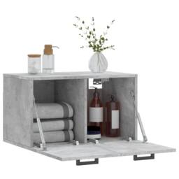 Berkfield Home Wall Cabinet Concrete Grey 60x36.5x35 cm Engineered Wood - thumbnail 4