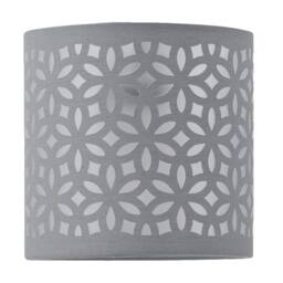 First Choice Lighting Set of 2 Chrome Touch Operated Table Lamps with Grey Cut Out Shades in Silver - thumbnail 5