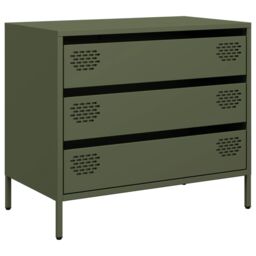 Berkfield Home Sideboard¬†Olive Green 68x39x58.5 cm Cold-rolled Steel - thumbnail 2