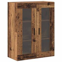 Berkfield Home Wall Mounted Cabinets 2 pcs Old Wood 69.5x34x90 cm Engineered Wood in Brown - thumbnail 7