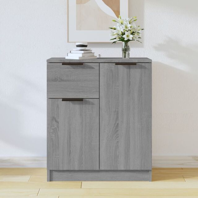 Berkfield Home Sideboard Grey Sonoma 60x30x70 cm Engineered Wood - Size: 60 x 30 x 70 cm - image 1