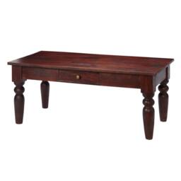 Wyld Haus Oxford Mahogany Mango Wood Coffee Table 1 Drawer in Brown - thumbnail 2