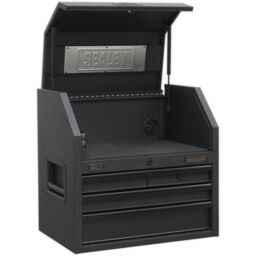 Loops 600 x 450 x 635mm 4 Drawer SOFT CLOSE Topchest Tool Chest Storage Cabinet Unit