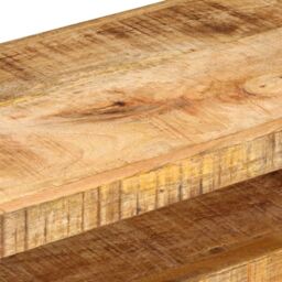 Berkfield Home TV Cabinet 110x30x40 cm Solid Mango Wood in Brown - Size: 110 x 30 x 40 cm - thumbnail 5