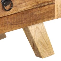 Berkfield Home TV Cabinet 110x30x40 cm Solid Mango Wood in Brown - Size: 110 x 30 x 40 cm - thumbnail 6