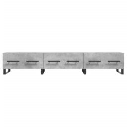 Berkfield Home TV Cabinet Concrete Grey 150x36x30 cm Engineered Wood - Size: 150 x 36 x 30 cm - thumbnail 5