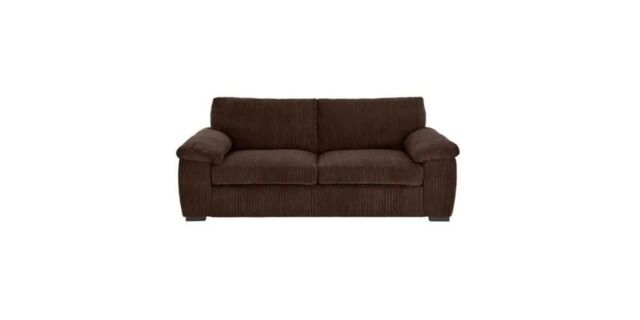 LUXURY LIFE Collingdale Jumbo Cord Fabric 2 Seater Sofa in Chocolate - image 1