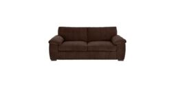 LUXURY LIFE Collingdale Jumbo Cord Fabric 2 Seater Sofa in Chocolate - thumbnail 1