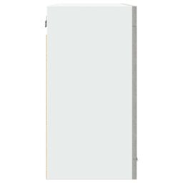 Berkfield Home Hanging Glass Cabinet Lyon Concrete Grey 80x31x60 cm - Size: 80 x 31 x 60 cm - thumbnail 5