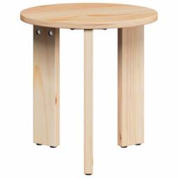 Berkfield Home Coffee Table 3 pcs Natural Solid pine wood - thumbnail 9