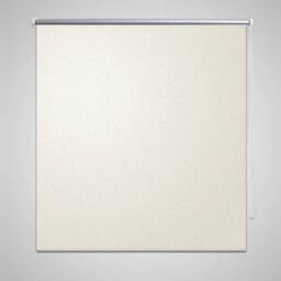 Berkfield Home Roller Blind Blackout 120 x 230 cm Off-White in White
