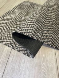 Desire Rugs Non Slip Herringbone Design Dirt Trapper Door Mats in Taupe - Size: 50 cm x 80 cm - thumbnail 4
