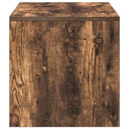 Berkfield Home TV Cabinet Smoked Oak 100x40x40 cm Engineered Wood in Brown - Size: 100 x 40 x 40 cm - thumbnail 6